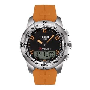 Tissot T-Touch with Black Dial and Orange Strap